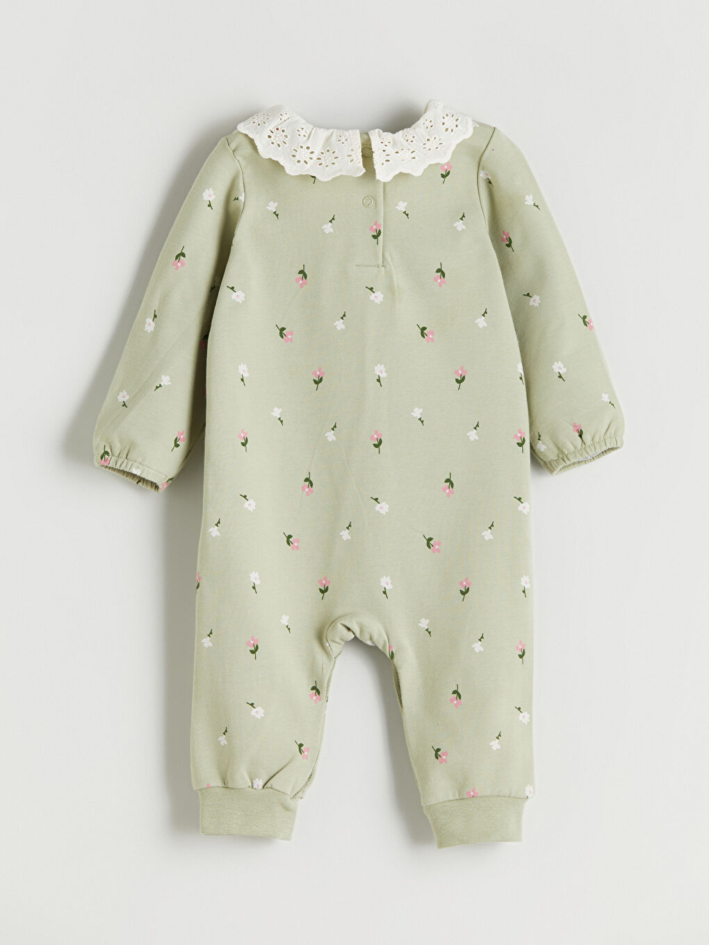Crew Neck Baby Girls' 2 Thread Jumpsuit-4