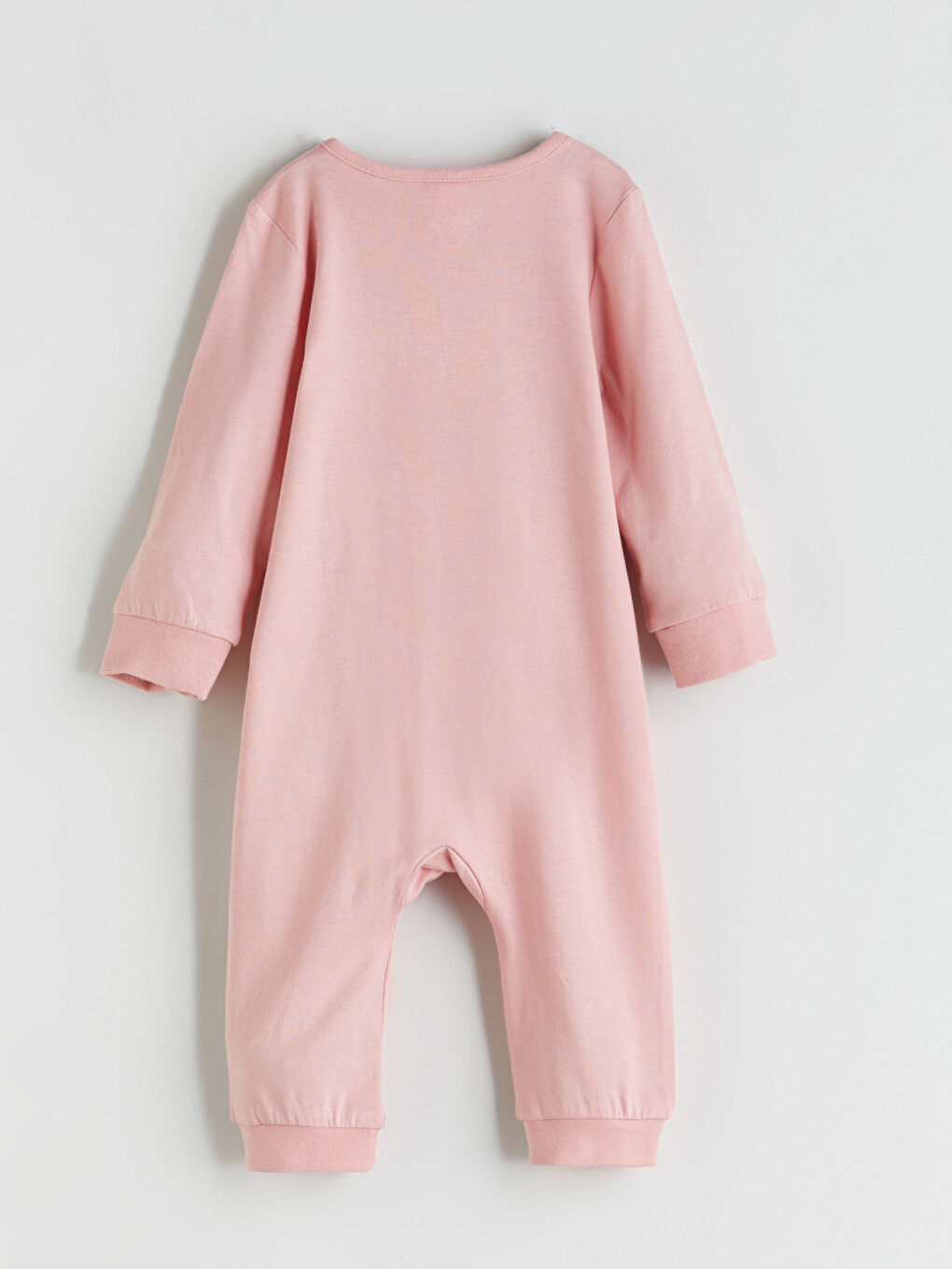 Pembe Bisiklet Yaka Uzun Kollu Kız Bebek Uyku Tulumu-1