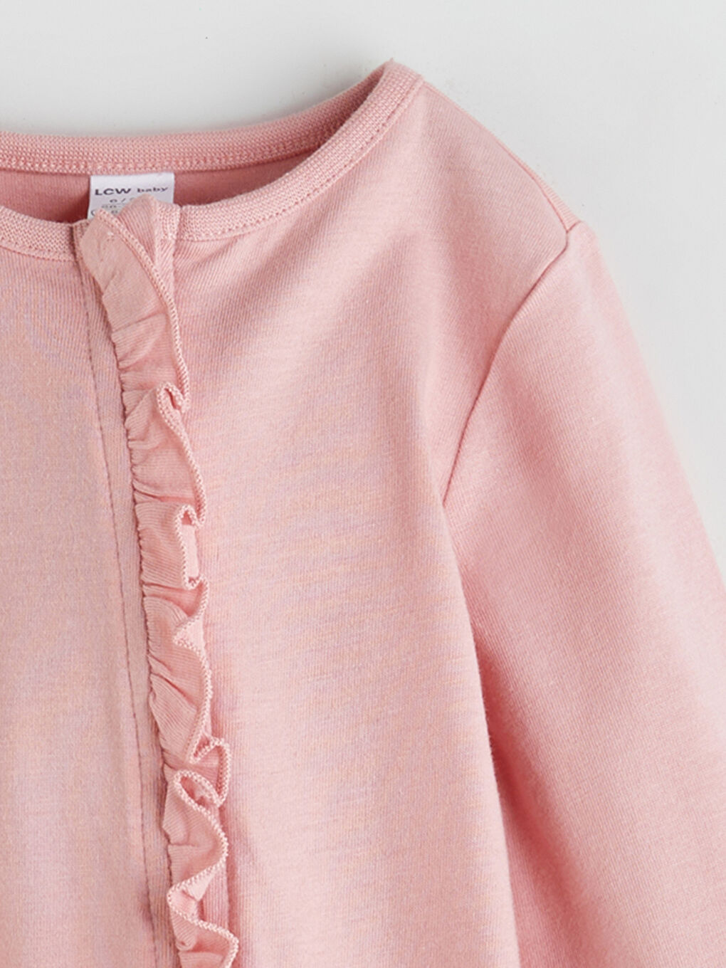 Pembe Bisiklet Yaka Uzun Kollu Kız Bebek Uyku Tulumu-3