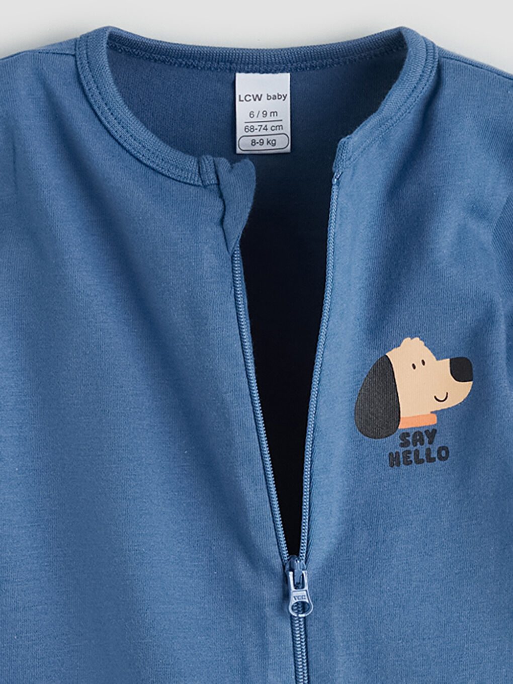 Mavi Bisiklet Yaka Erkek Bebek Tulum-2