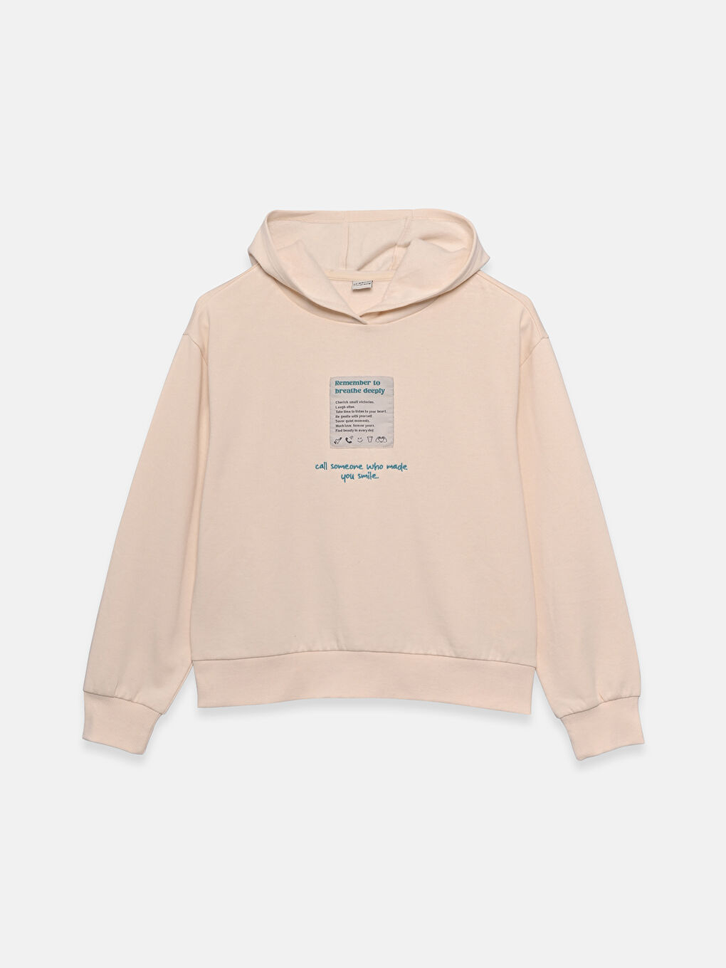 Kapüşonlu Kız Çocuk Sweatshirt ve Eşofman Altı-1