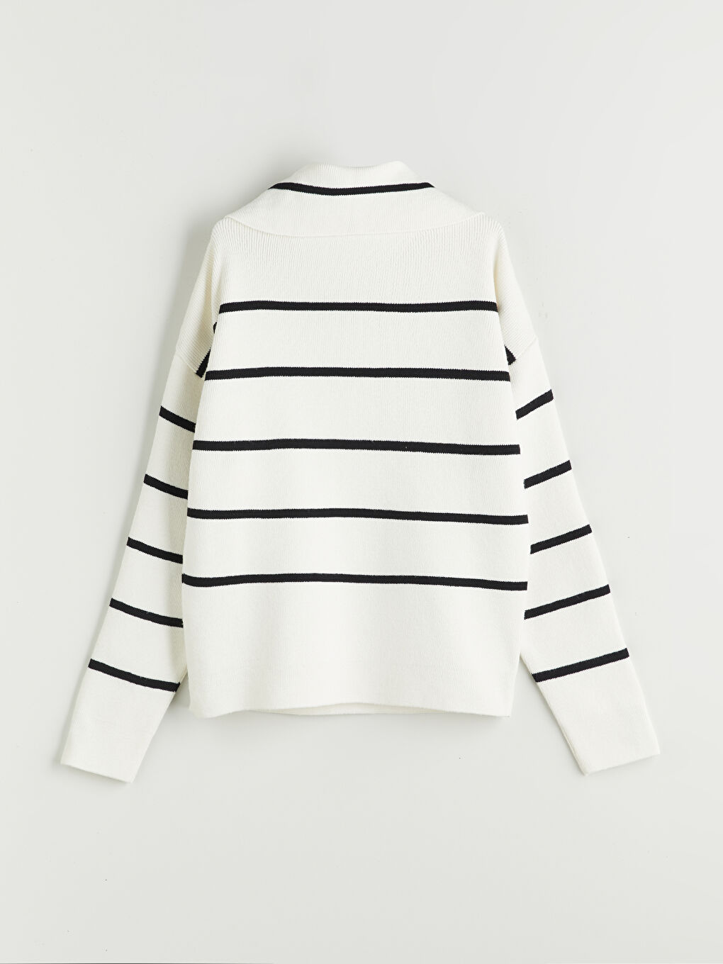 Polo Neck Girls' Knit Sweater-1