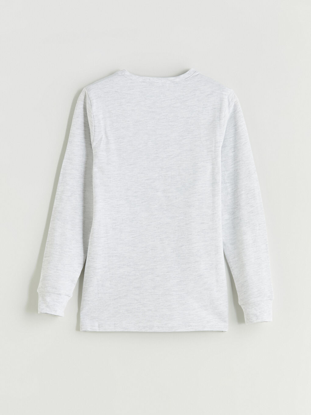 Bej Bisiklet Yaka Erkek Çocuk Pijama Üst-1