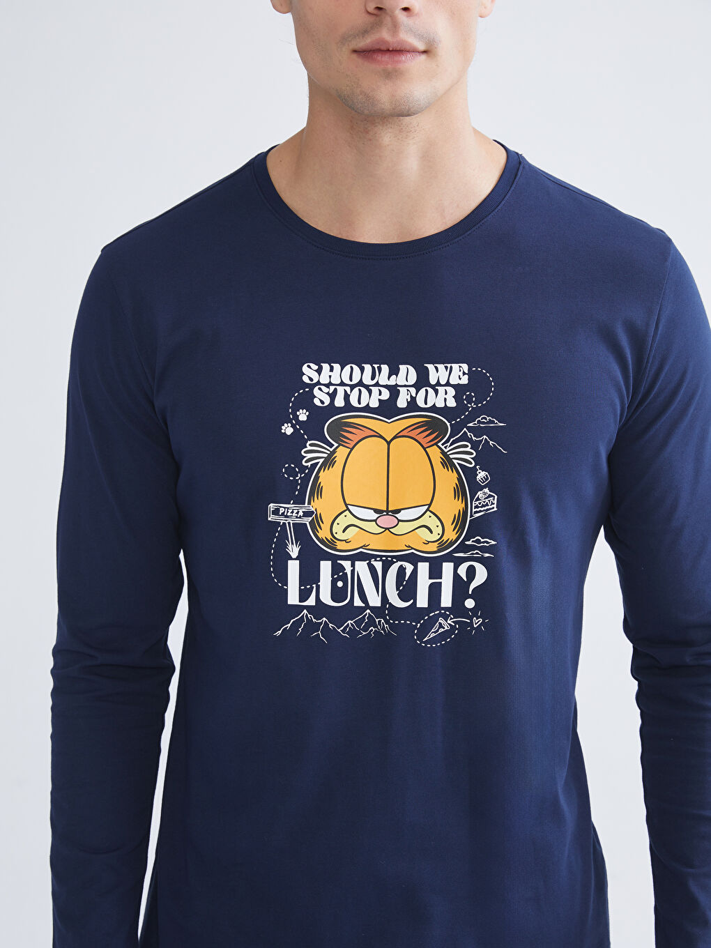 Standard Fit Garfield Printed Men's Pyjamas Set-2