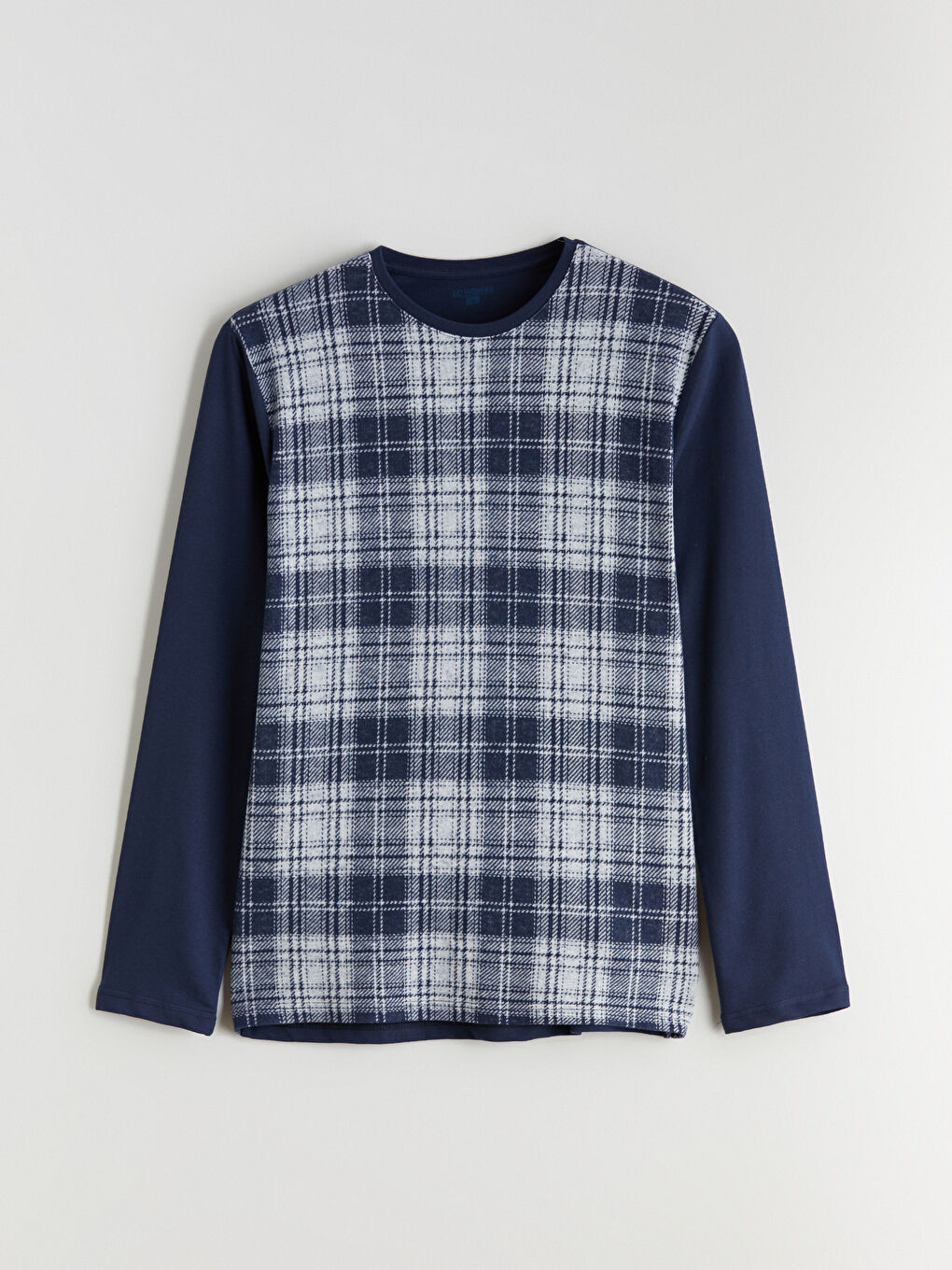 Lacivert Standart Kalıp Desenli Erkek Eşofman Takımı-5