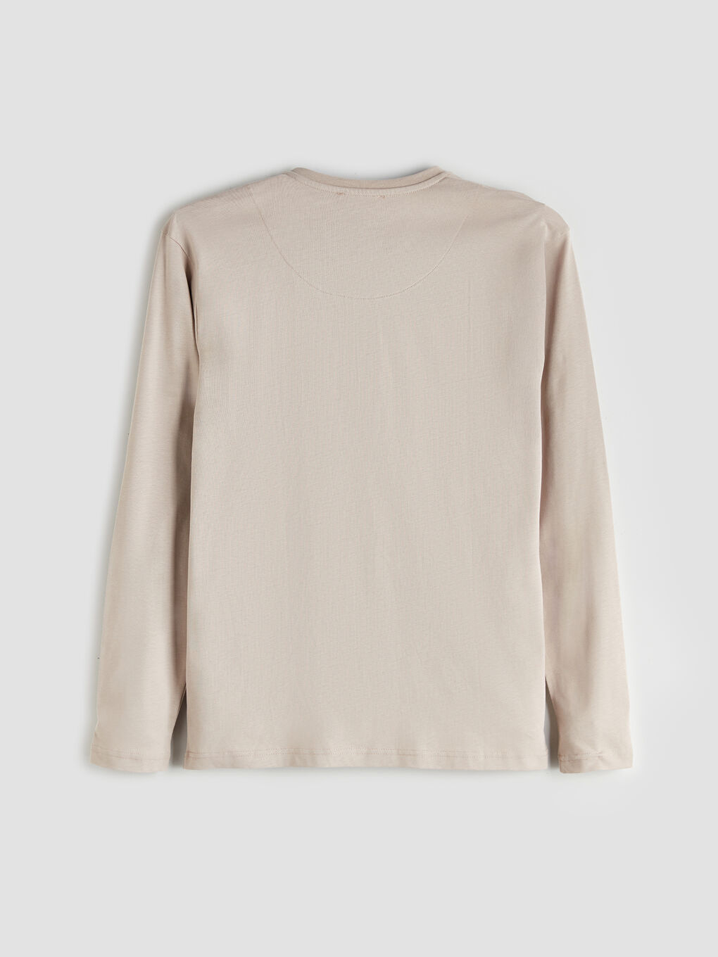 Bej Standart Kalıp Erkek Pijama Takımı-7