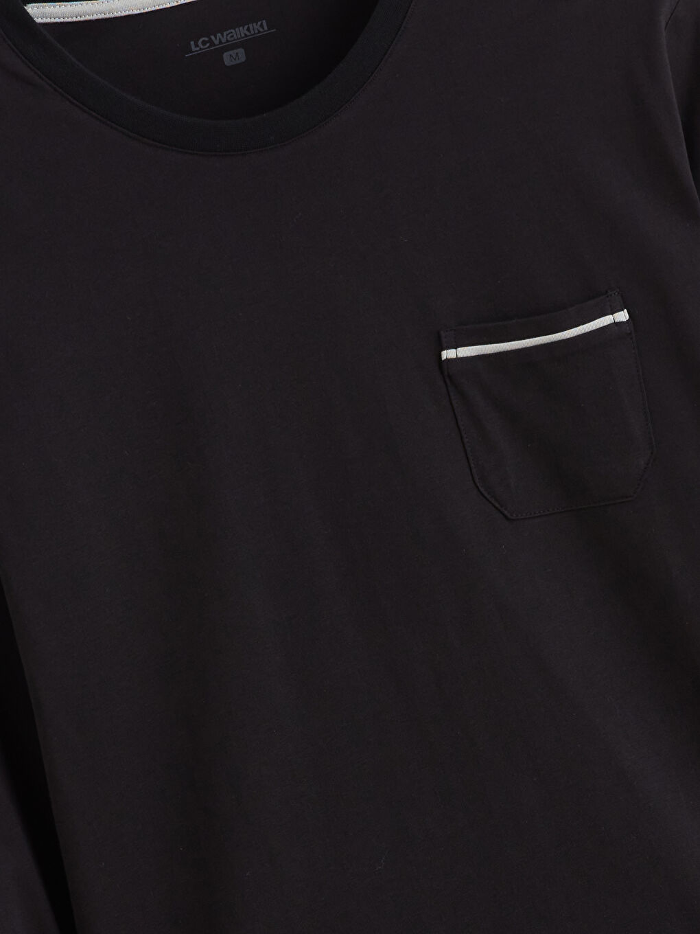 Siyah Standart Kalıp Erkek Pijama Takımı-8