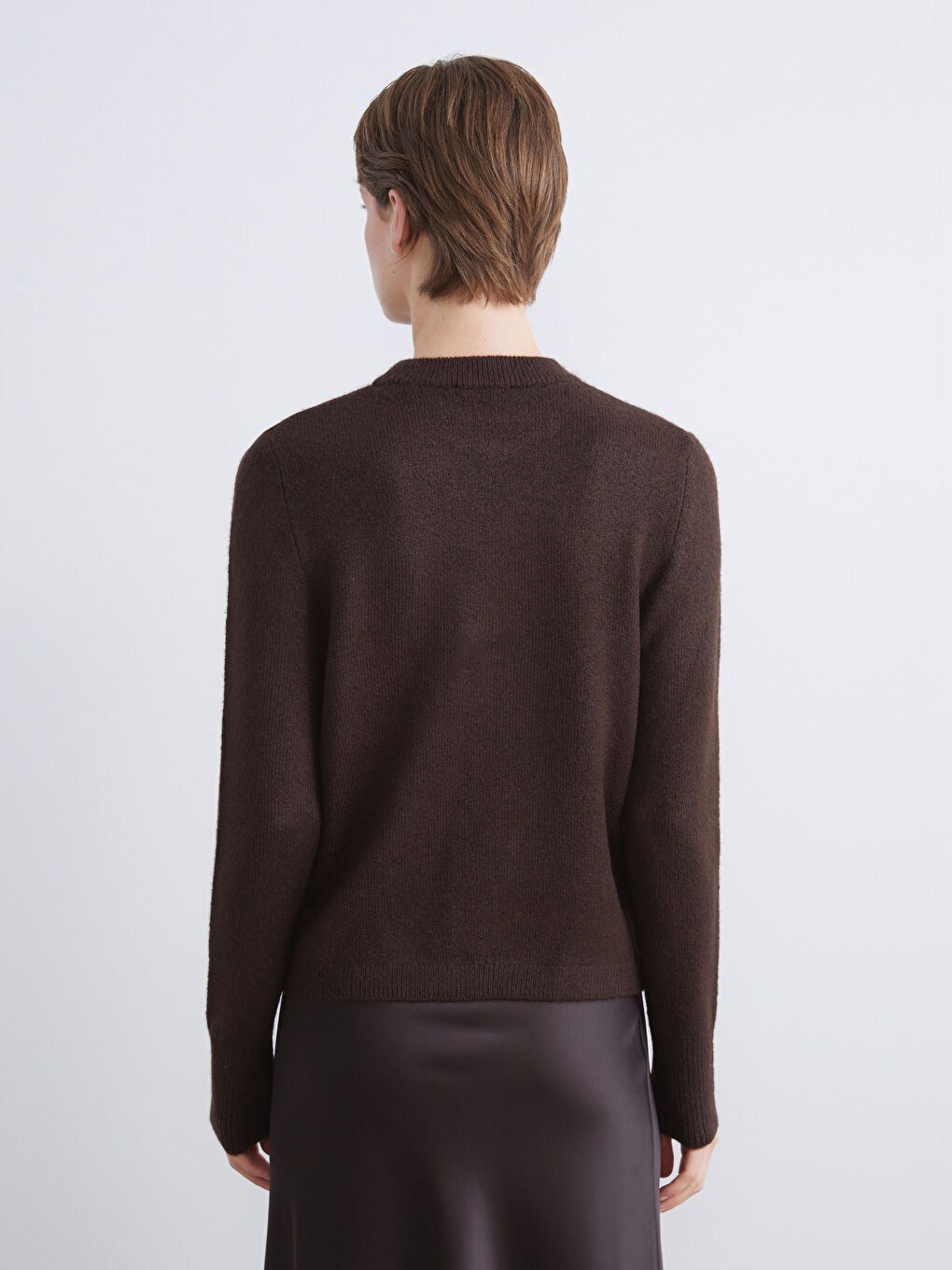 Crew Neck Women's Knitwear Sweater-3
