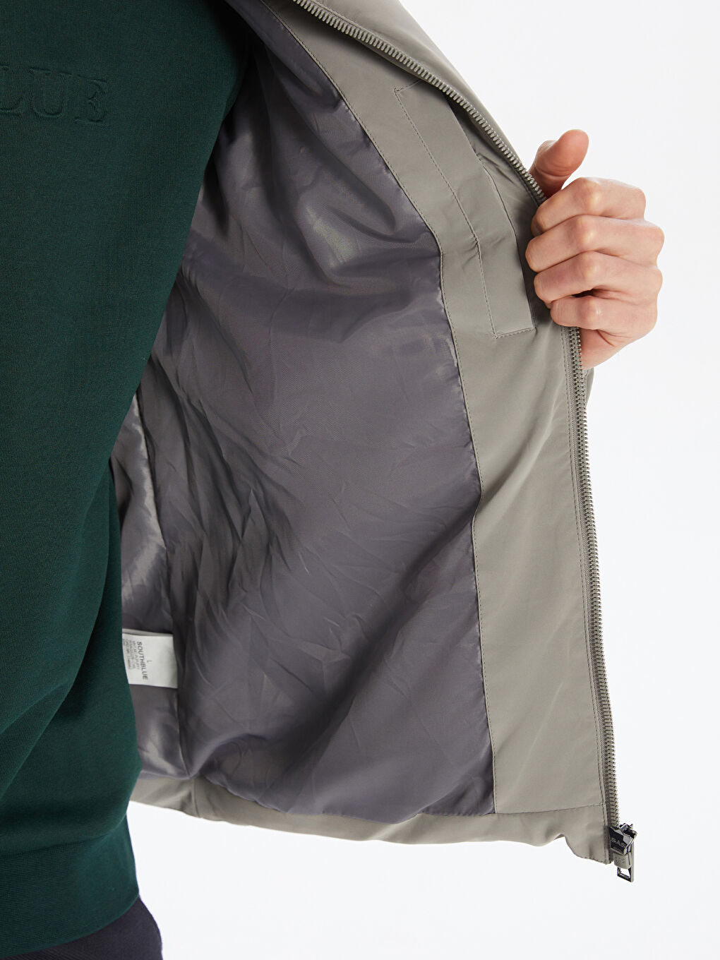 Standard Fit Funnel Neck Men's Puffer Coat-3