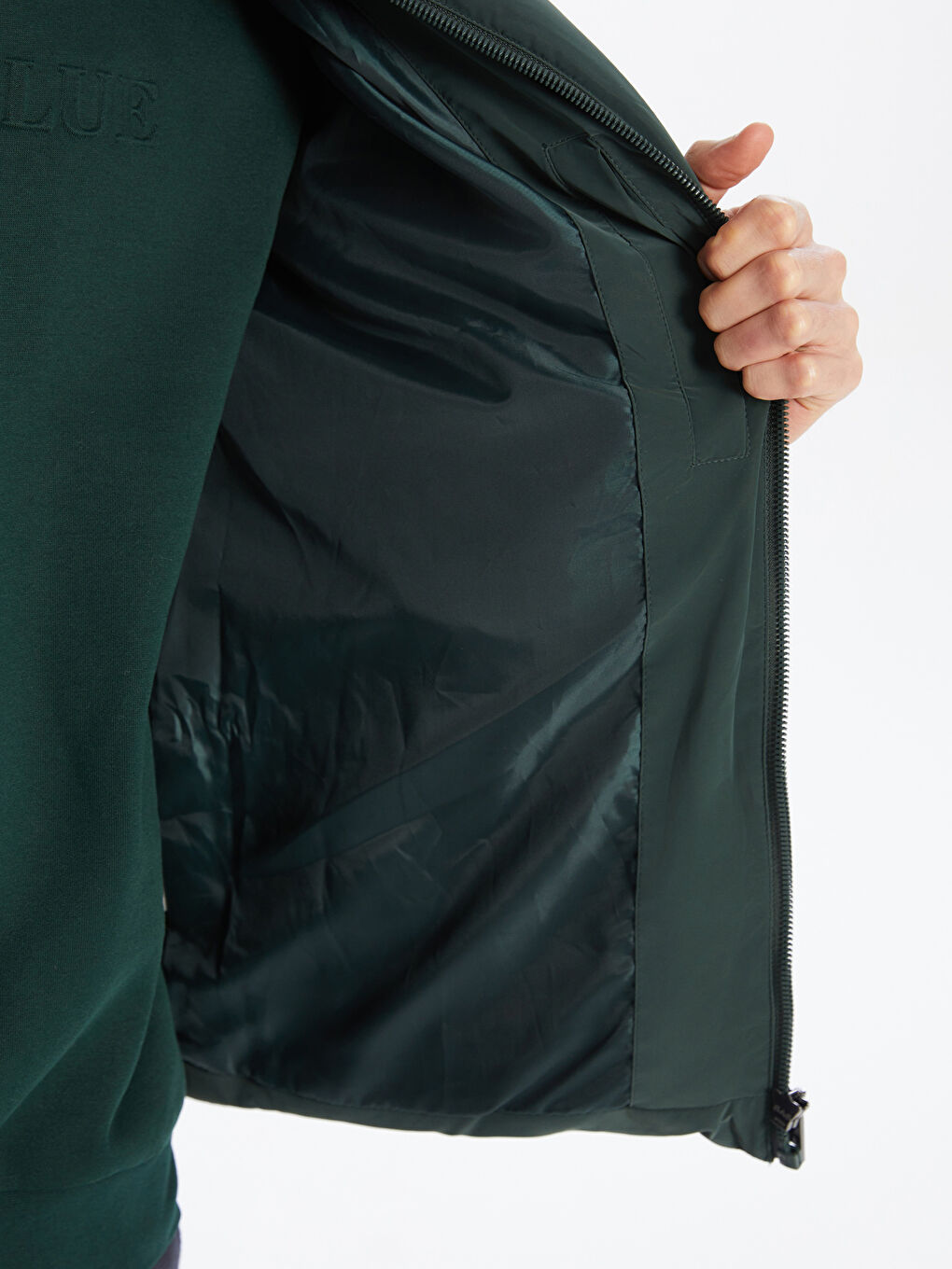 Standard Fit Funnel Neck Men's Puffer Coat-3