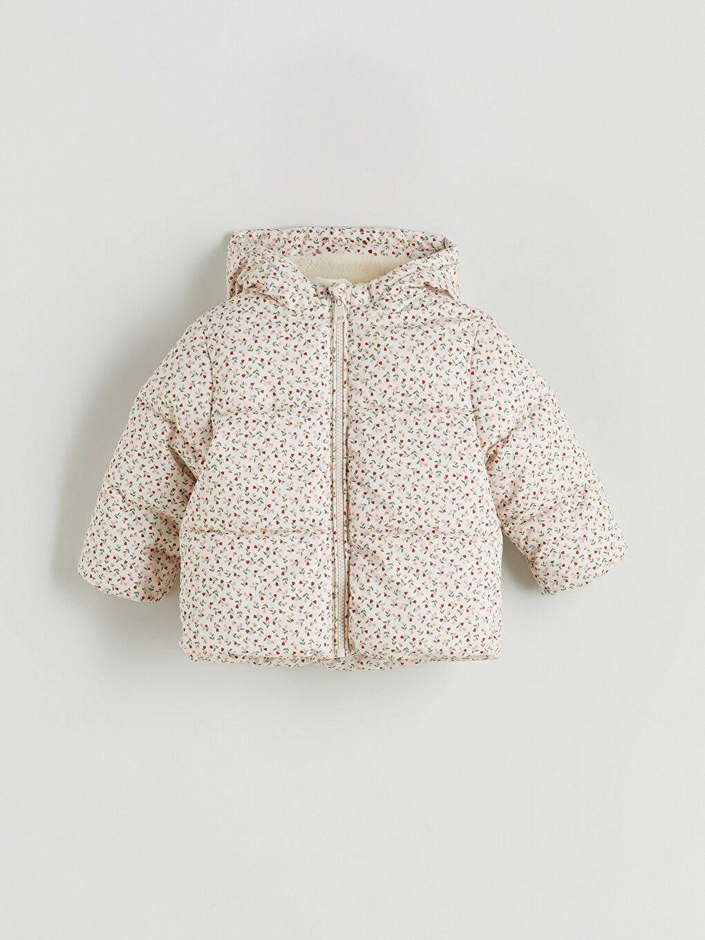 LCW baby Baby Girl ECRU Puffer Coat -W5AQ61Z1-LRB