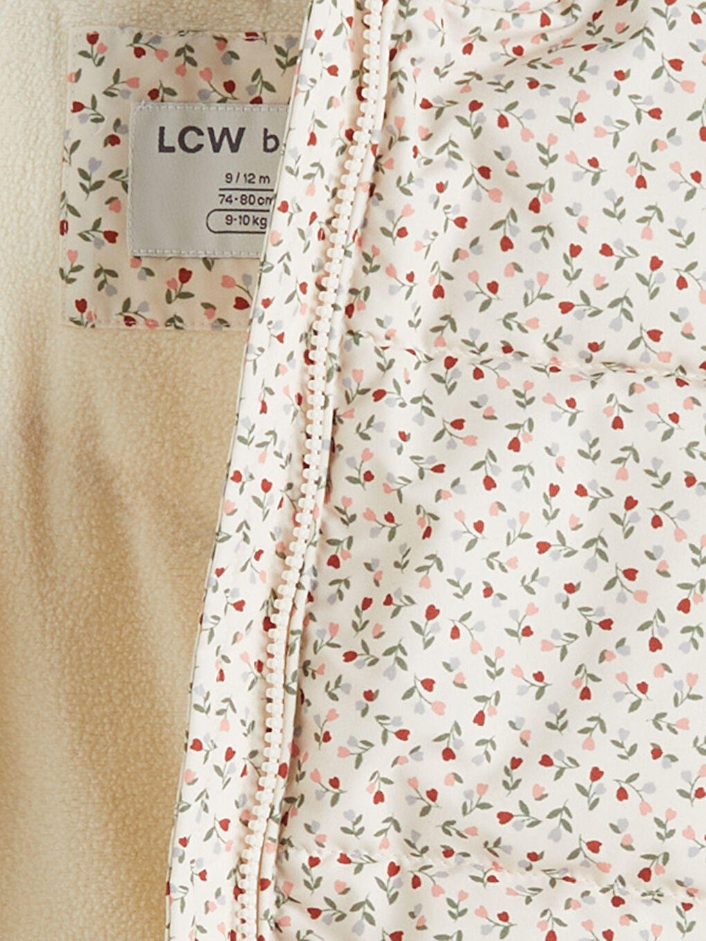 LCW baby Baby Girl ECRU Puffer Coat -W5AQ61Z1-LRB