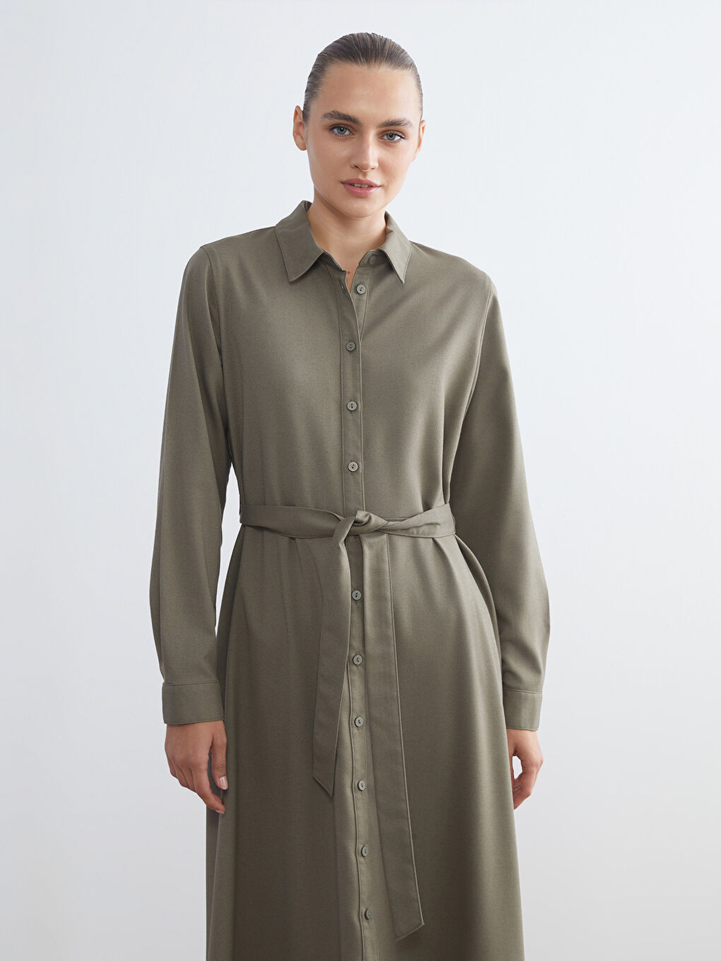 Belted Shirt Dress