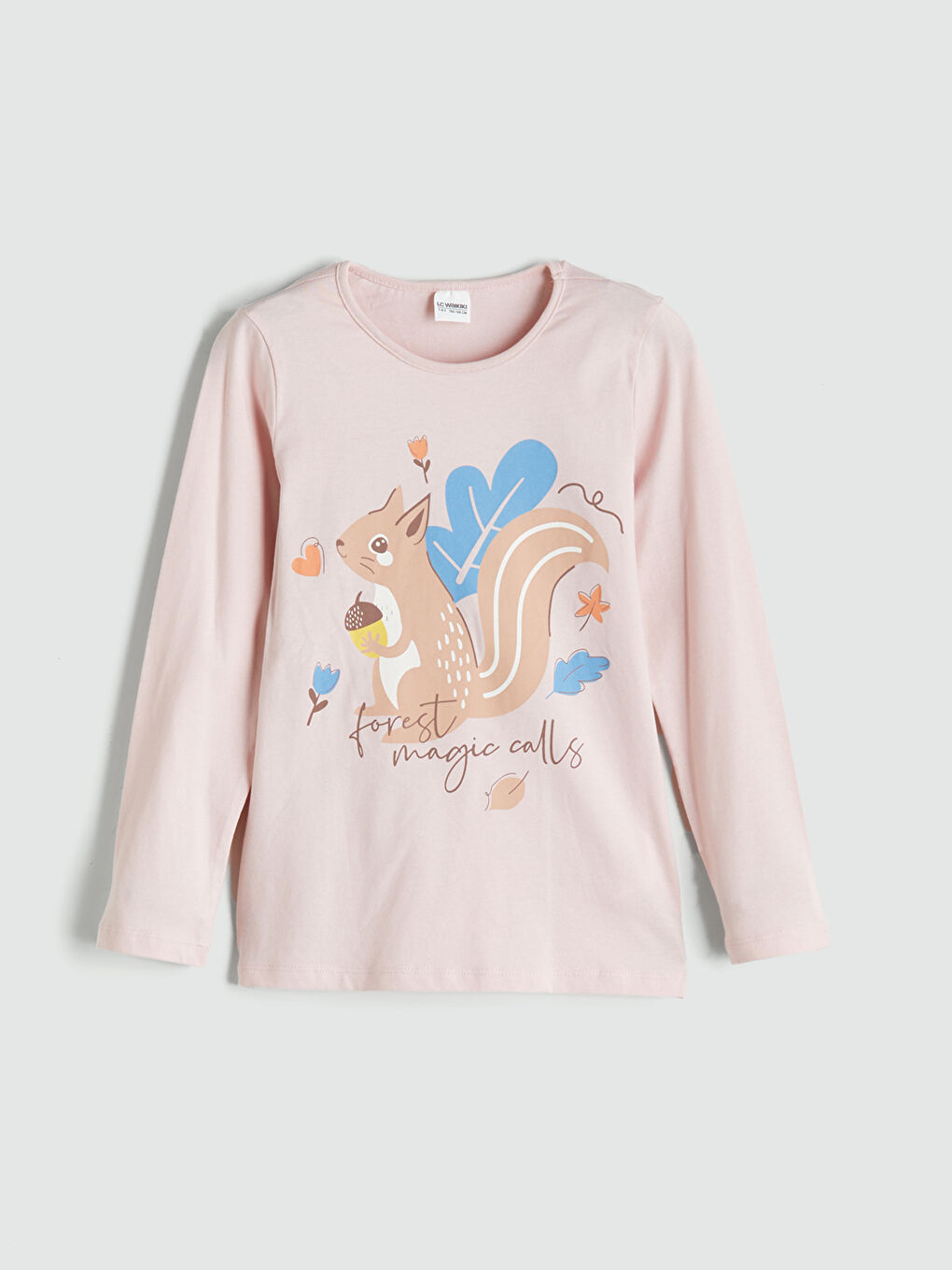 Crew Neck Girls' Pyjama Set-1