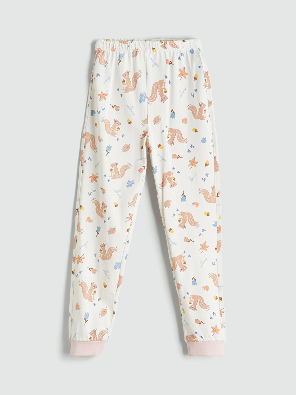 Crew Neck Girls' Pyjama Set-4