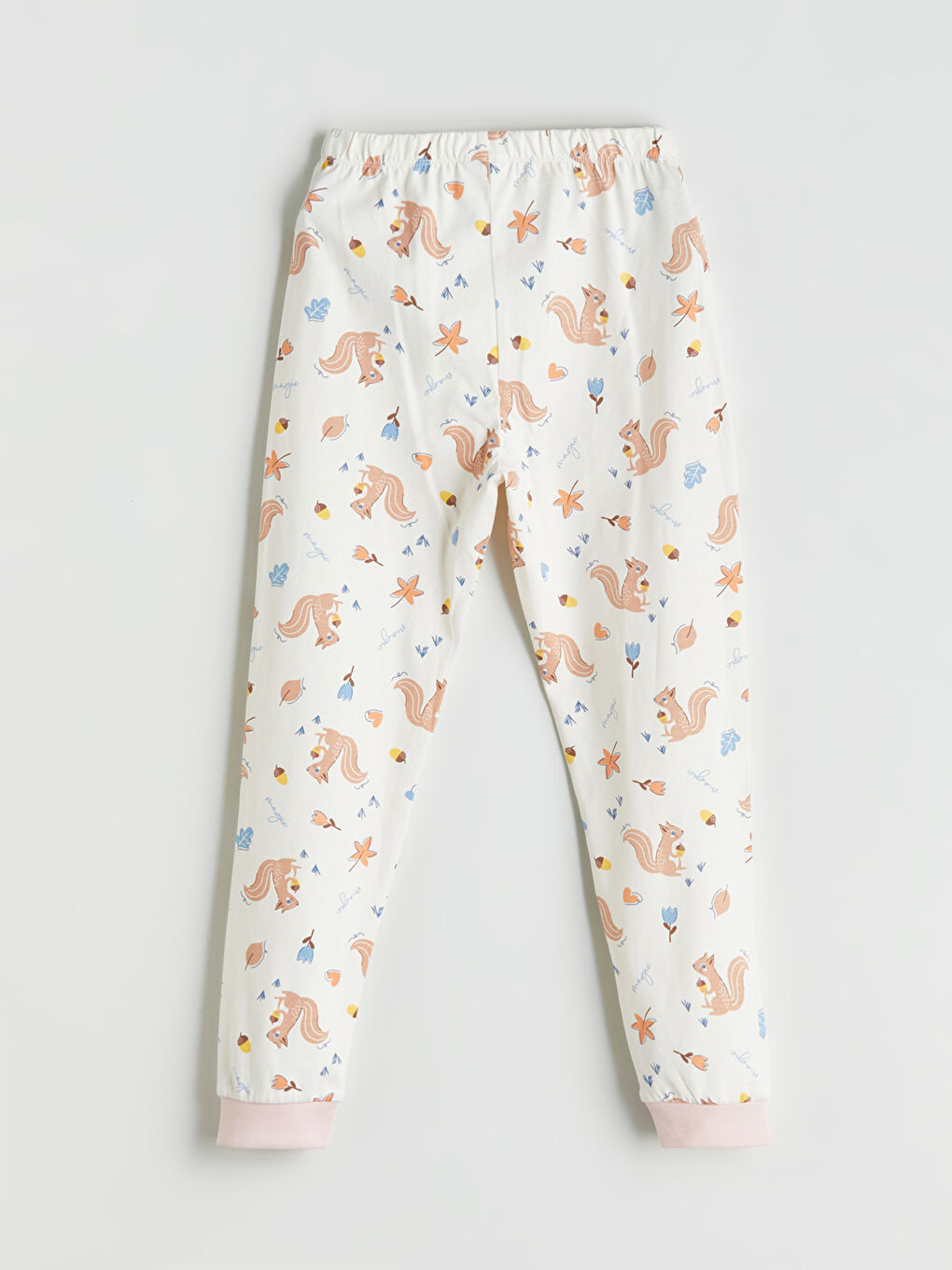 Crew Neck Girls' Pyjama Set-5
