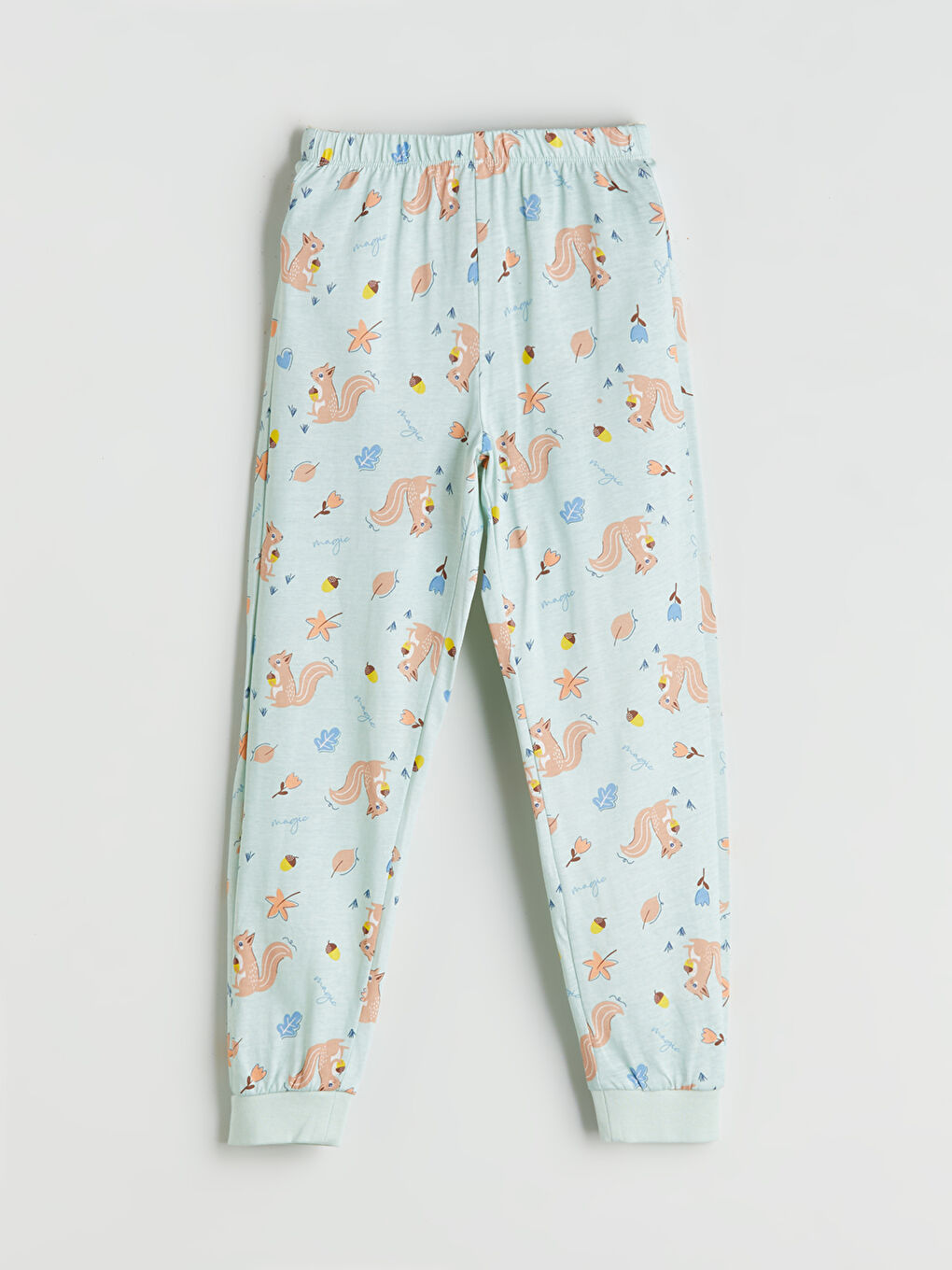 Crew Neck Girls' Pyjama Set-4
