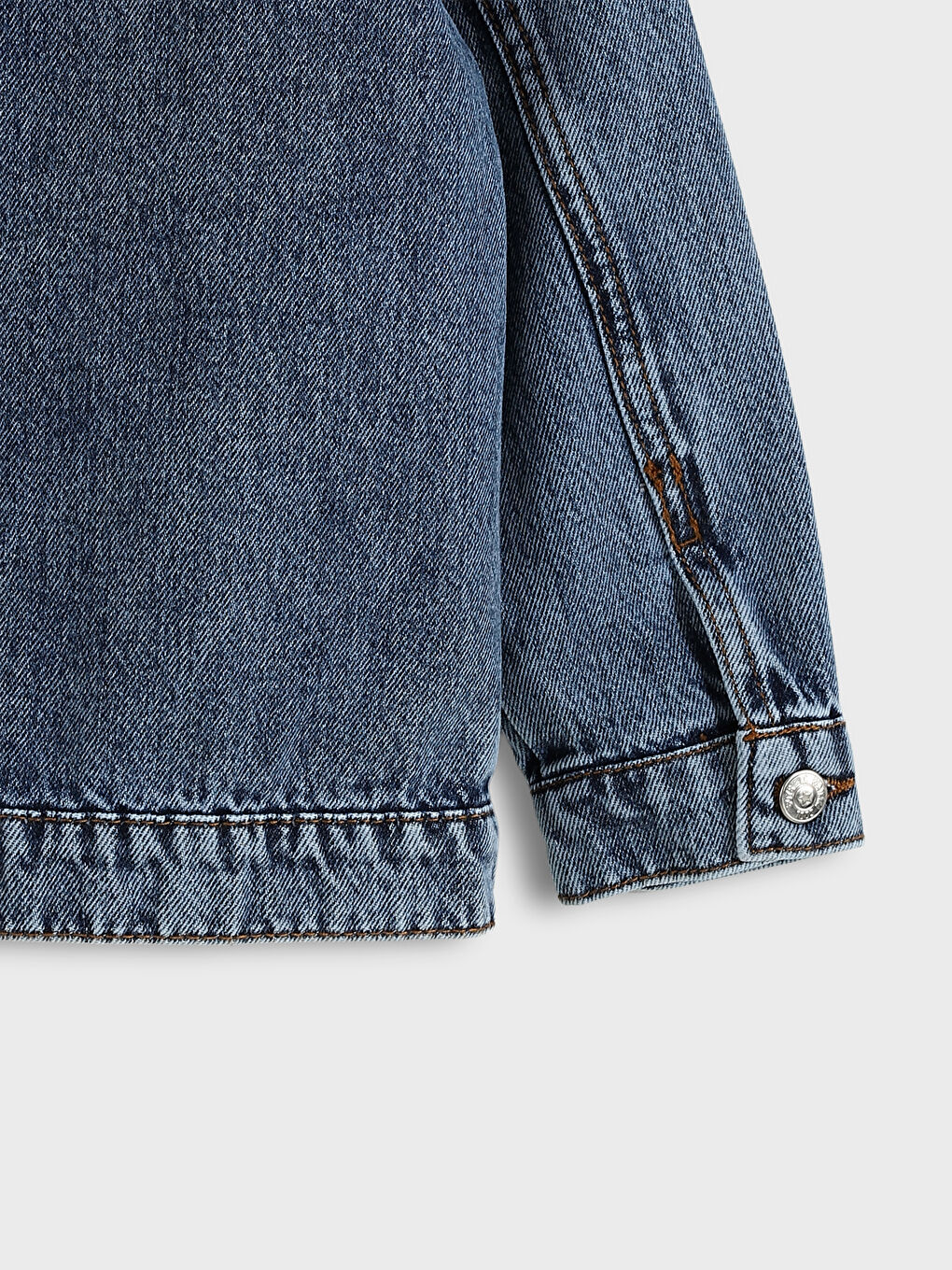 جاكيت جينز أساسي كم طويل للأولاد-2