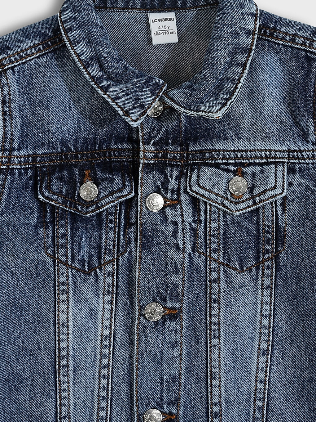 جاكيت جينز أساسي كم طويل للأولاد-3