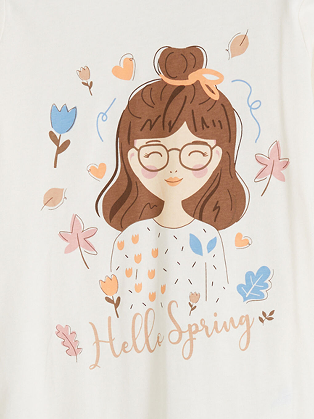LCW Kids Crew Neck Girls' Pyjama Set -W5AQ83Z4-FES