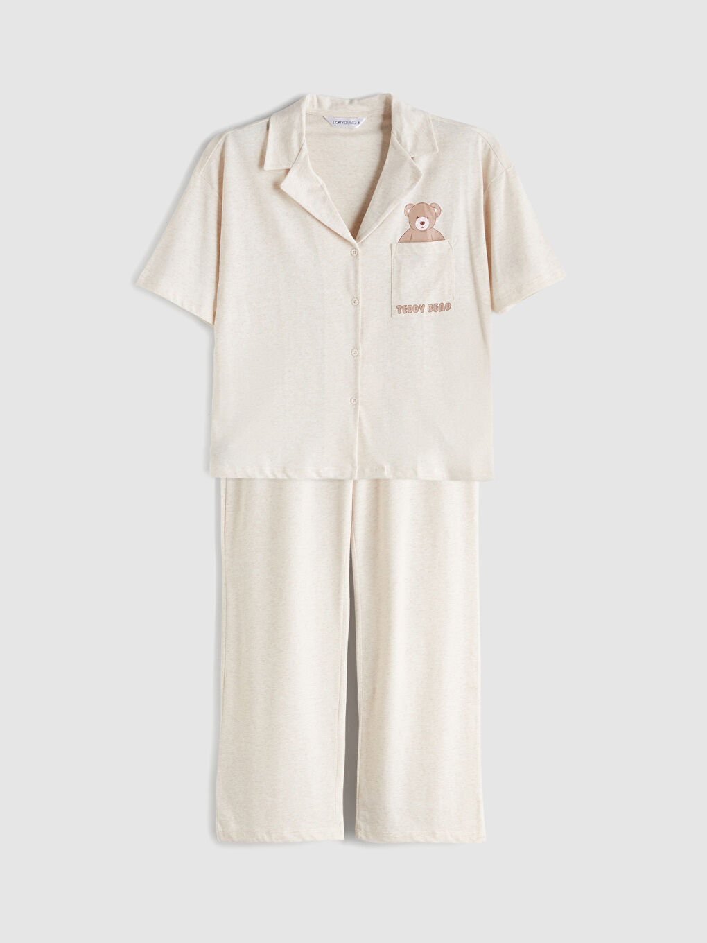 Woman BEIGE Pyjama Set-4
