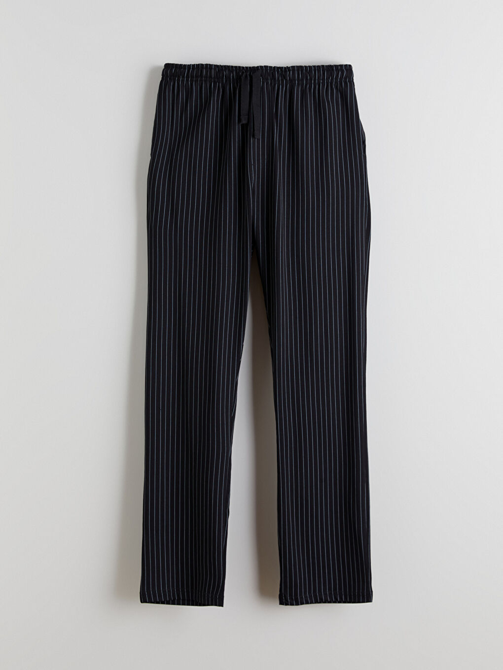 Siyah Standart Kalıp Çizgili Erkek Pijama Altı-4