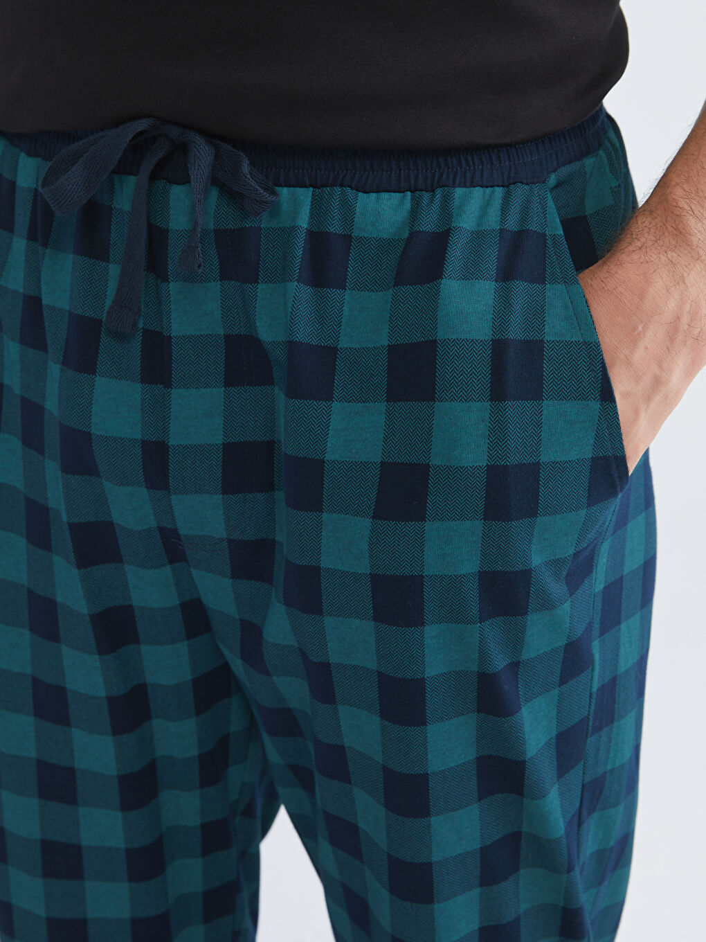 Regular Fit Plaid Men's Pyjama Bottoms-2