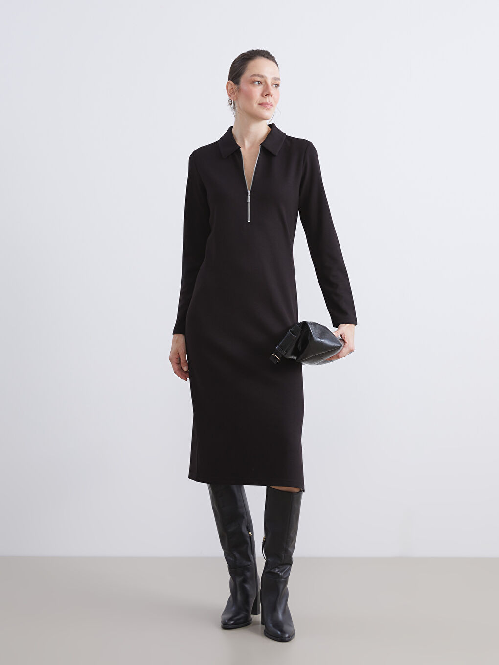 Collared Neck Dress