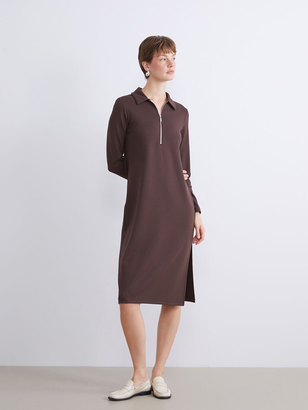 Collared Neck Dress