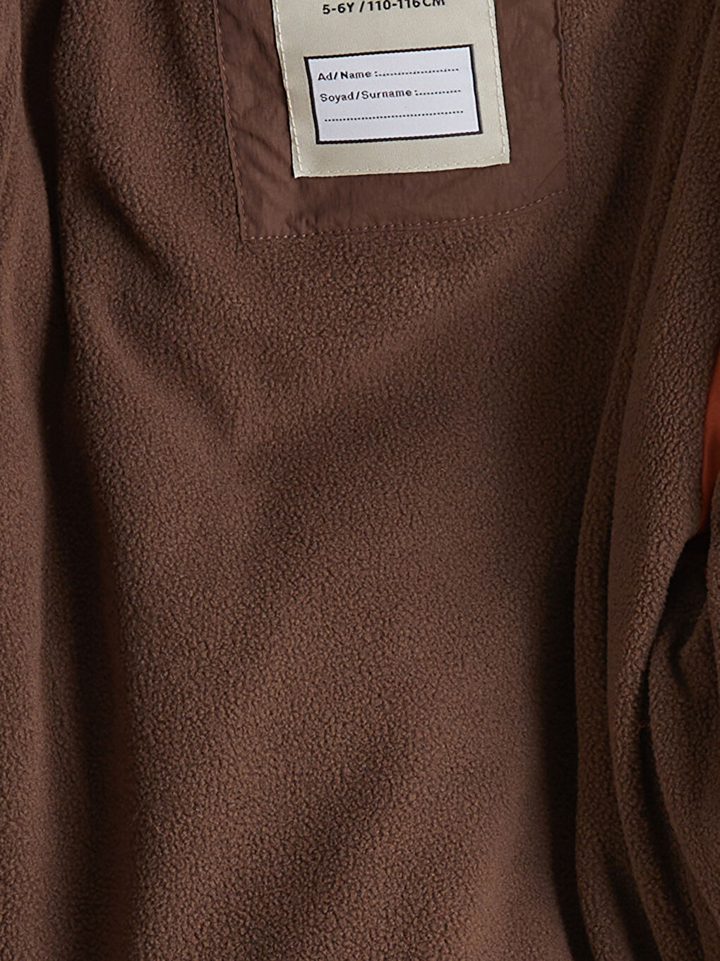 Turuncu Kapüşonlu Erkek Çocuk Kalın Mont-2