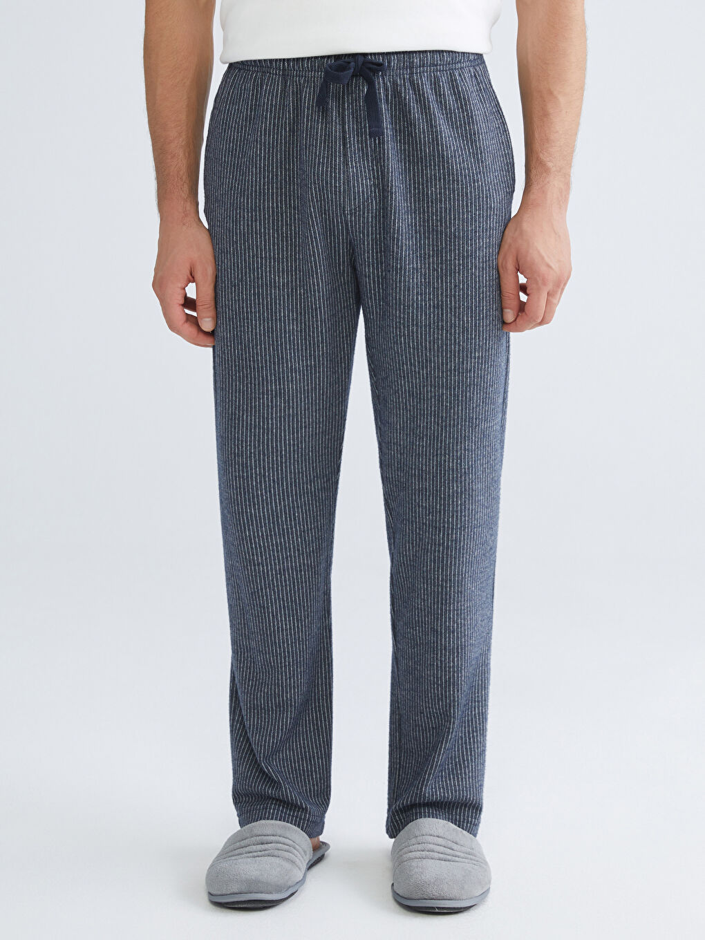 Lacivert Standart Kalıp Erkek Pijama Alt-1