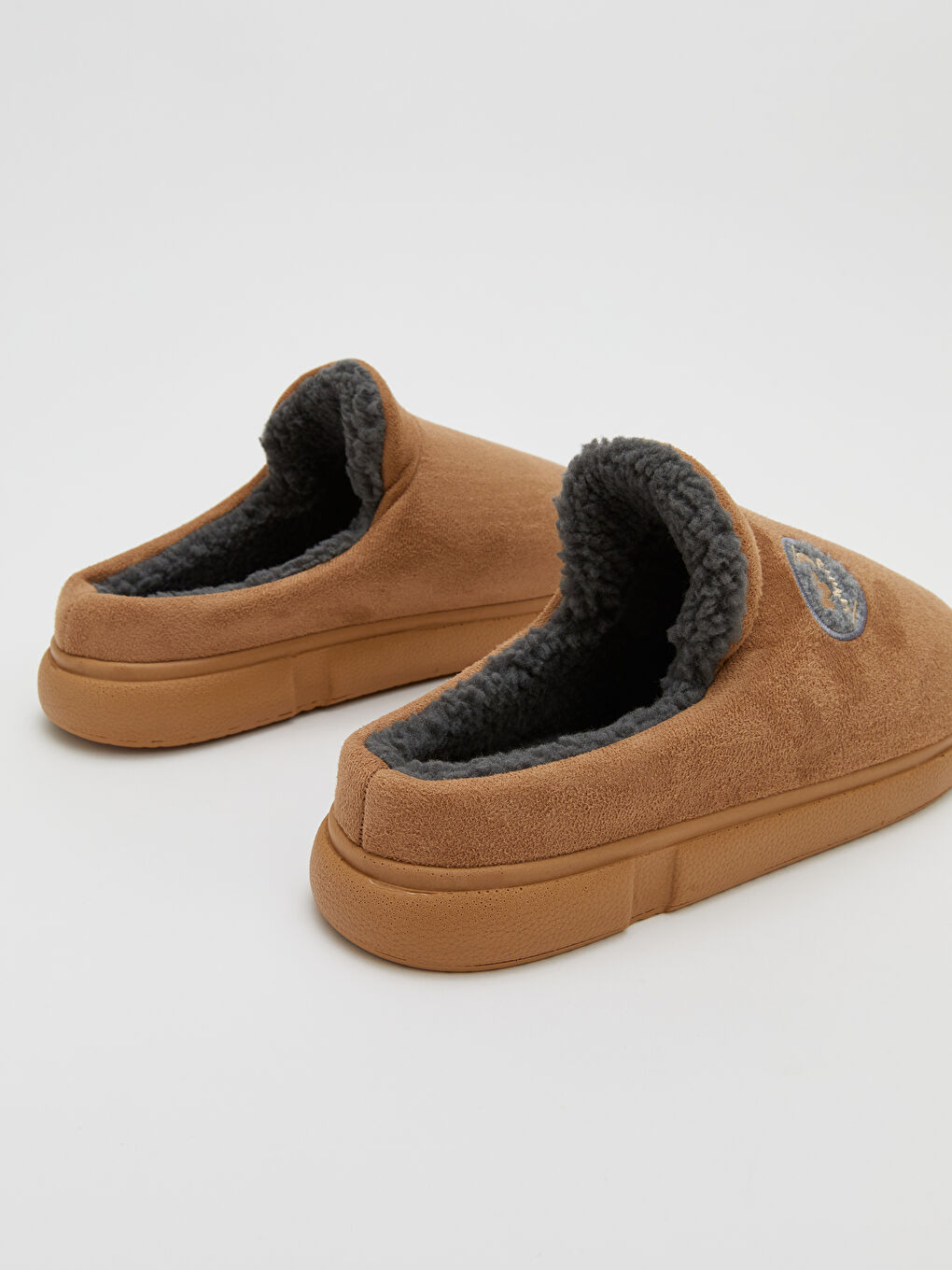 Bej Süet Görünümlü Erkek Ev Terliği-4