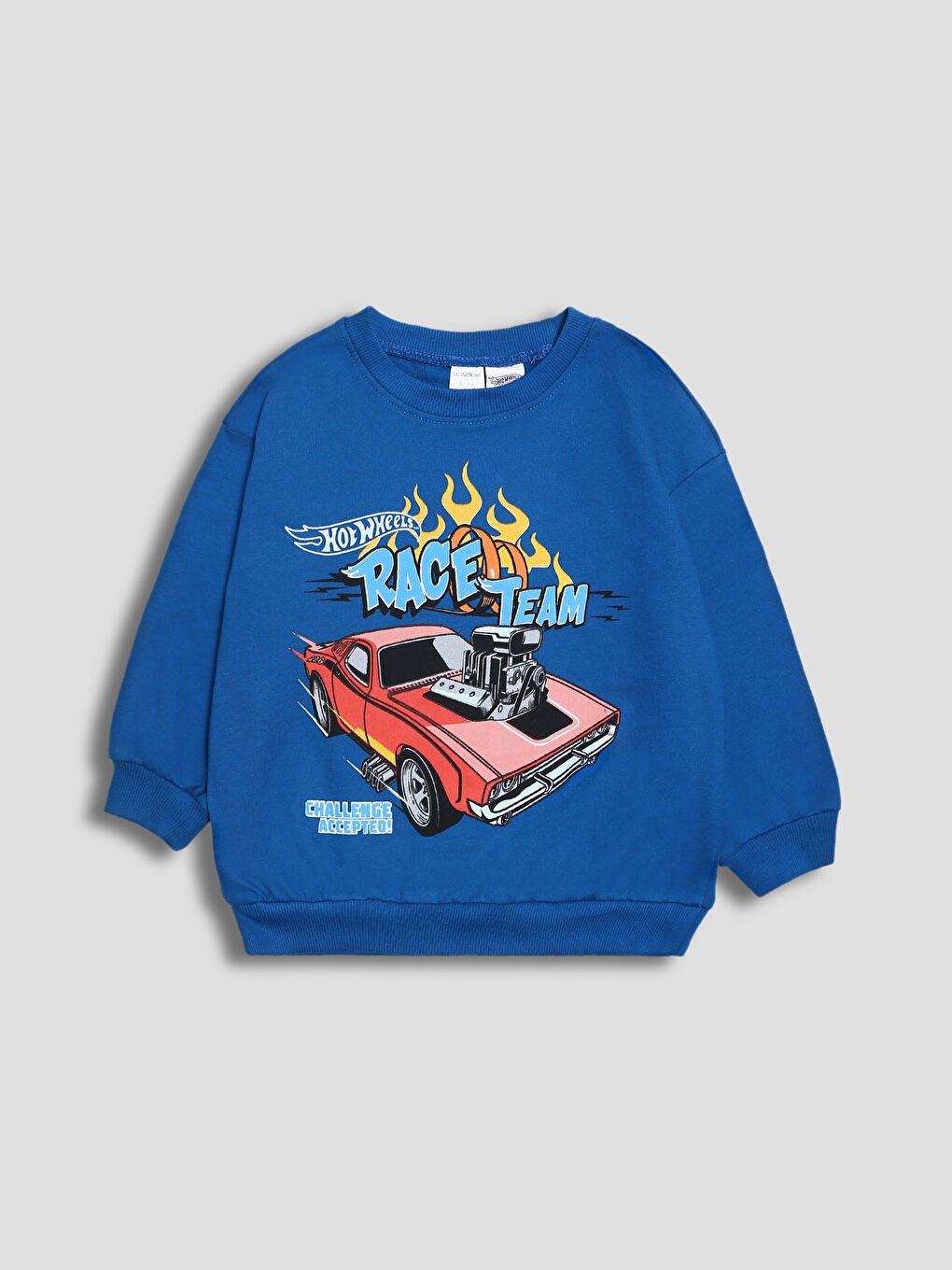 Hot Wheels Printed Boys' Sweatshirt And Sweatpants Set (2 Pieces)-1