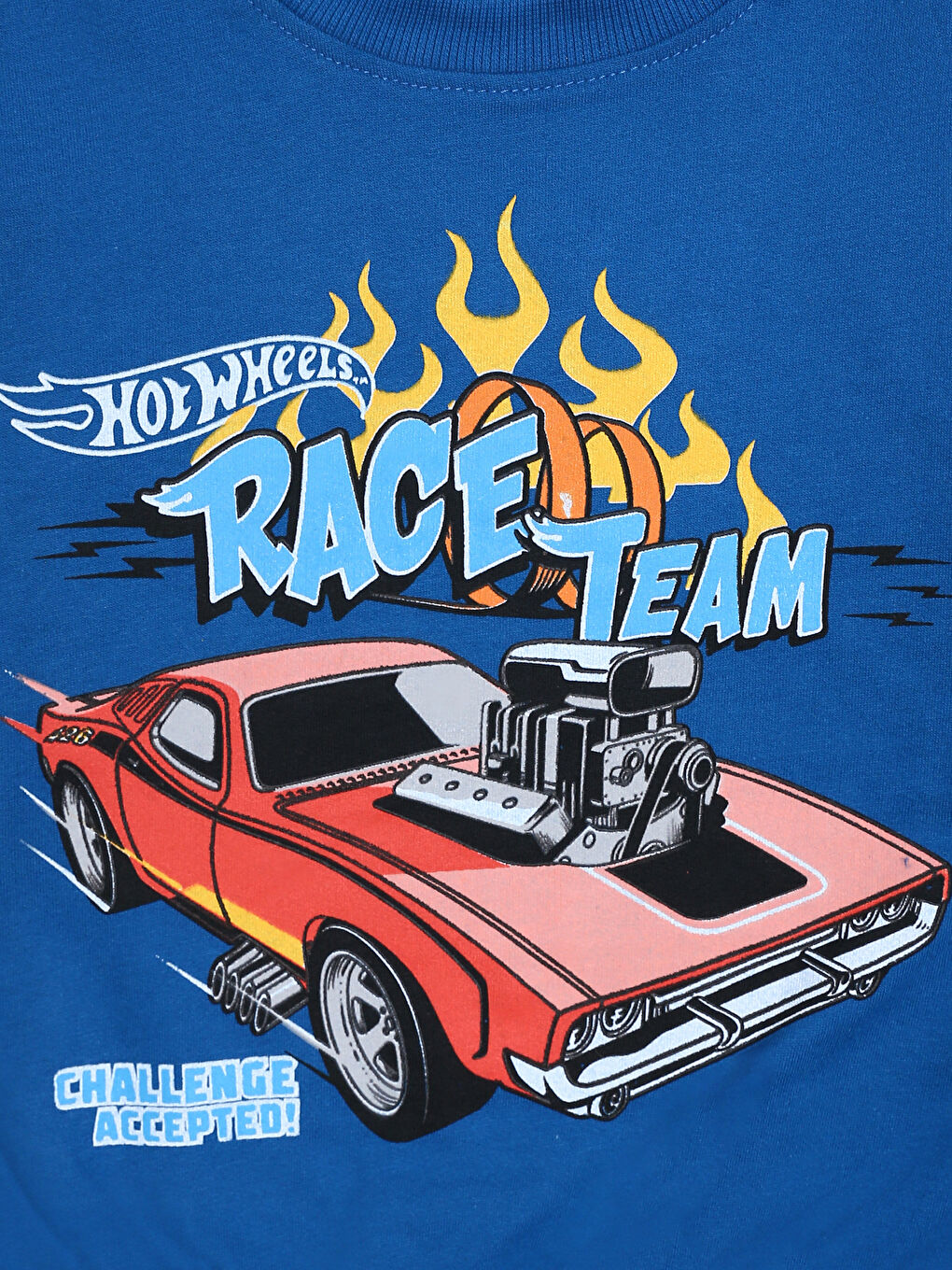 Hot Wheels Printed Boys' Sweatshirt And Sweatpants Set (2 Pieces)-3