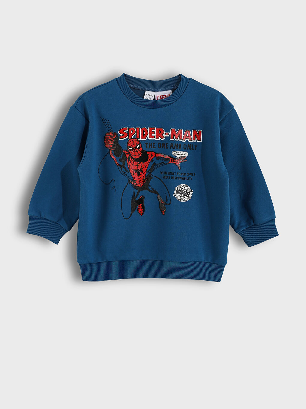 Ensemble de Survêtement pour Bébé Garçons Imprimé Spider-Man à Col Rond-1
