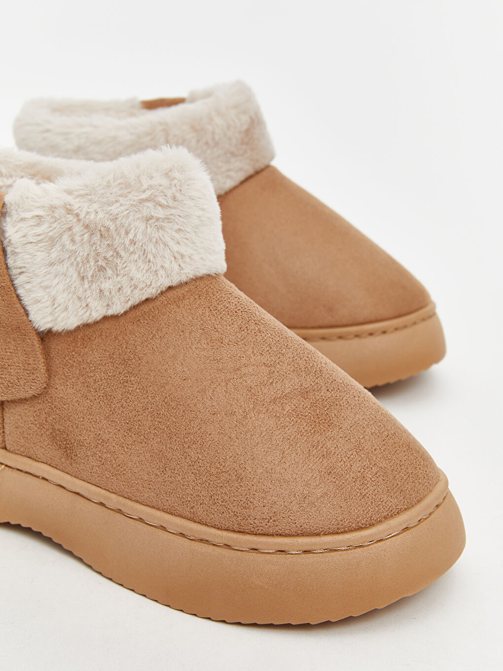 Self Patterned Plush Women's House Boots-2
