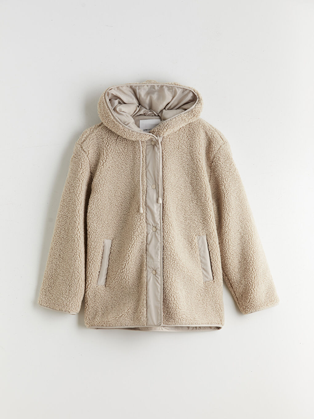 Hooded Oversize Women's Teddy Coat-5