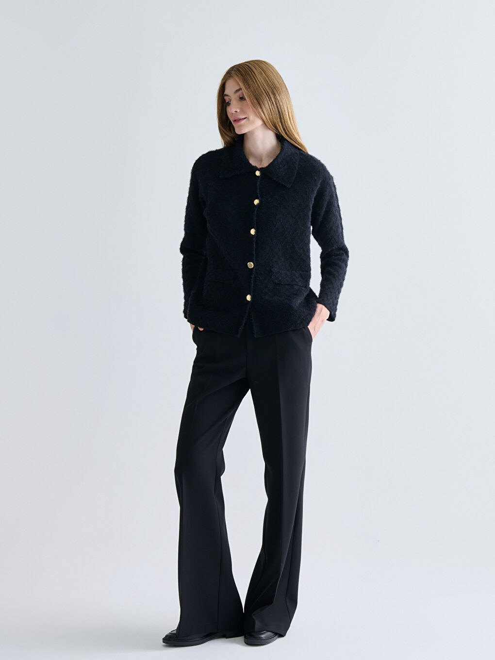 Cardigan NOIR Femme-1