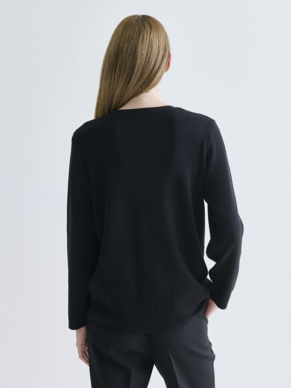 Crew Neck Women's Knitwear Cardigan-3
