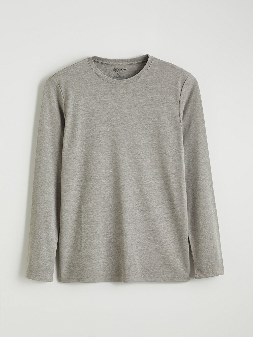 Crew Neck Long Sleeve Men's T-Shirt-4