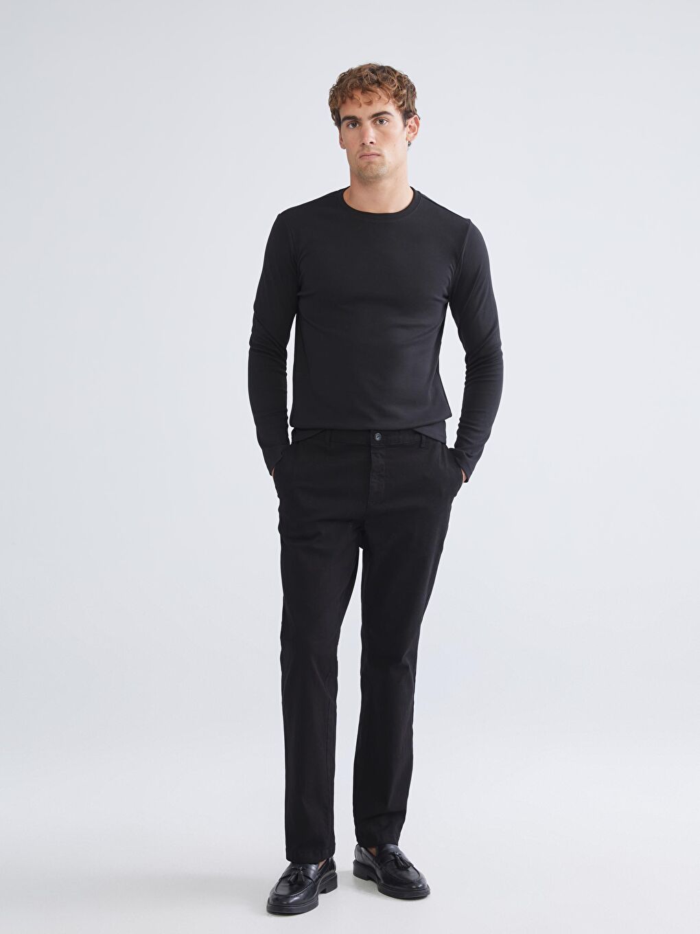 Crew Neck Long Sleeve Men's Sweatshirt-2