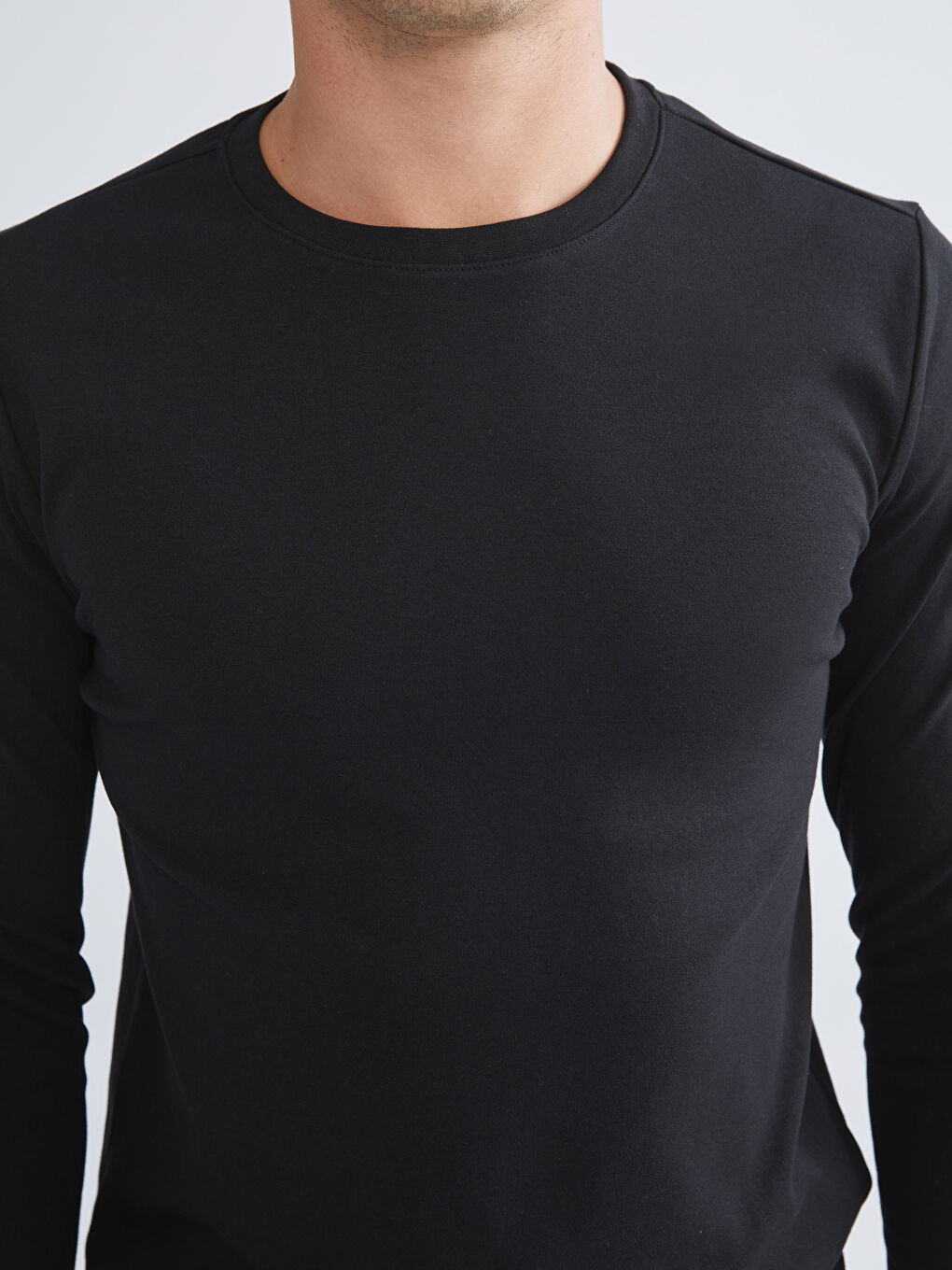 Crew Neck Long Sleeve Men's Sweatshirt-4