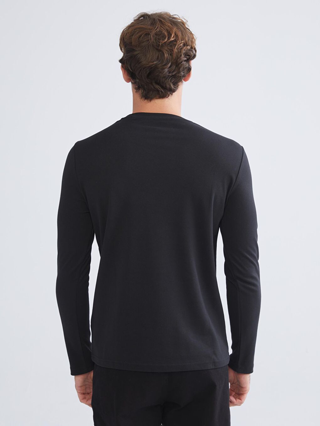Crew Neck Long Sleeve Men's Sweatshirt-6