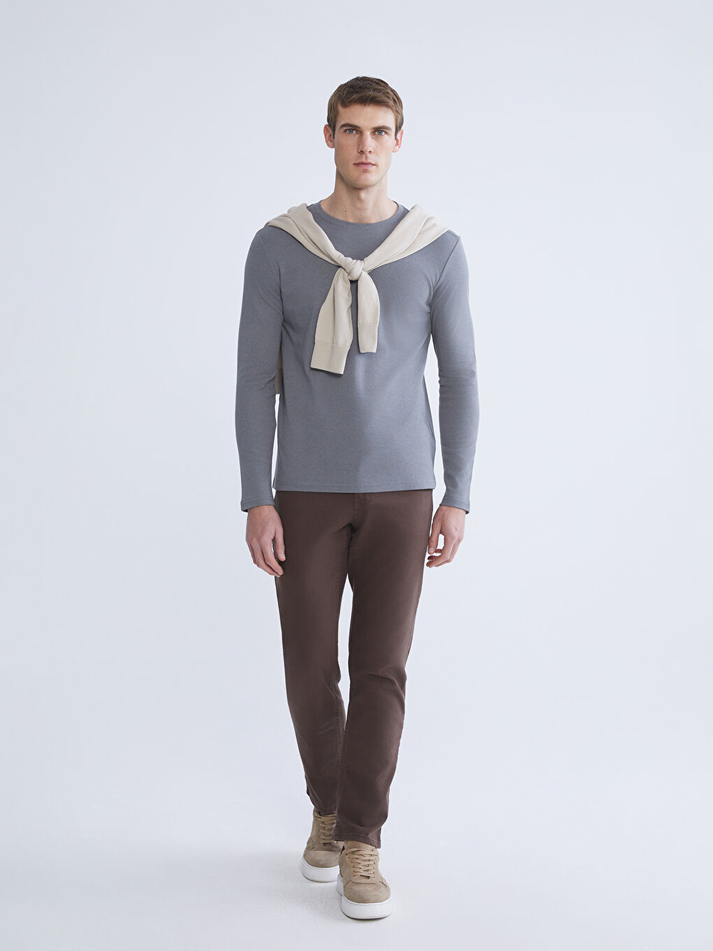 Crew Neck Men's Sweatshirt-2