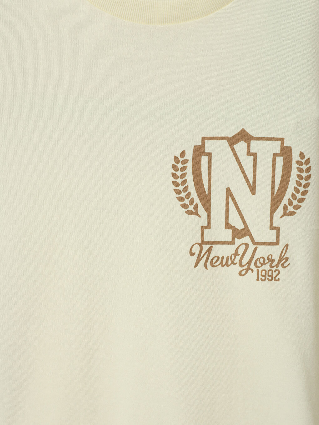 تيشيرت ياقة دائرية مطبوع للأولاد-2