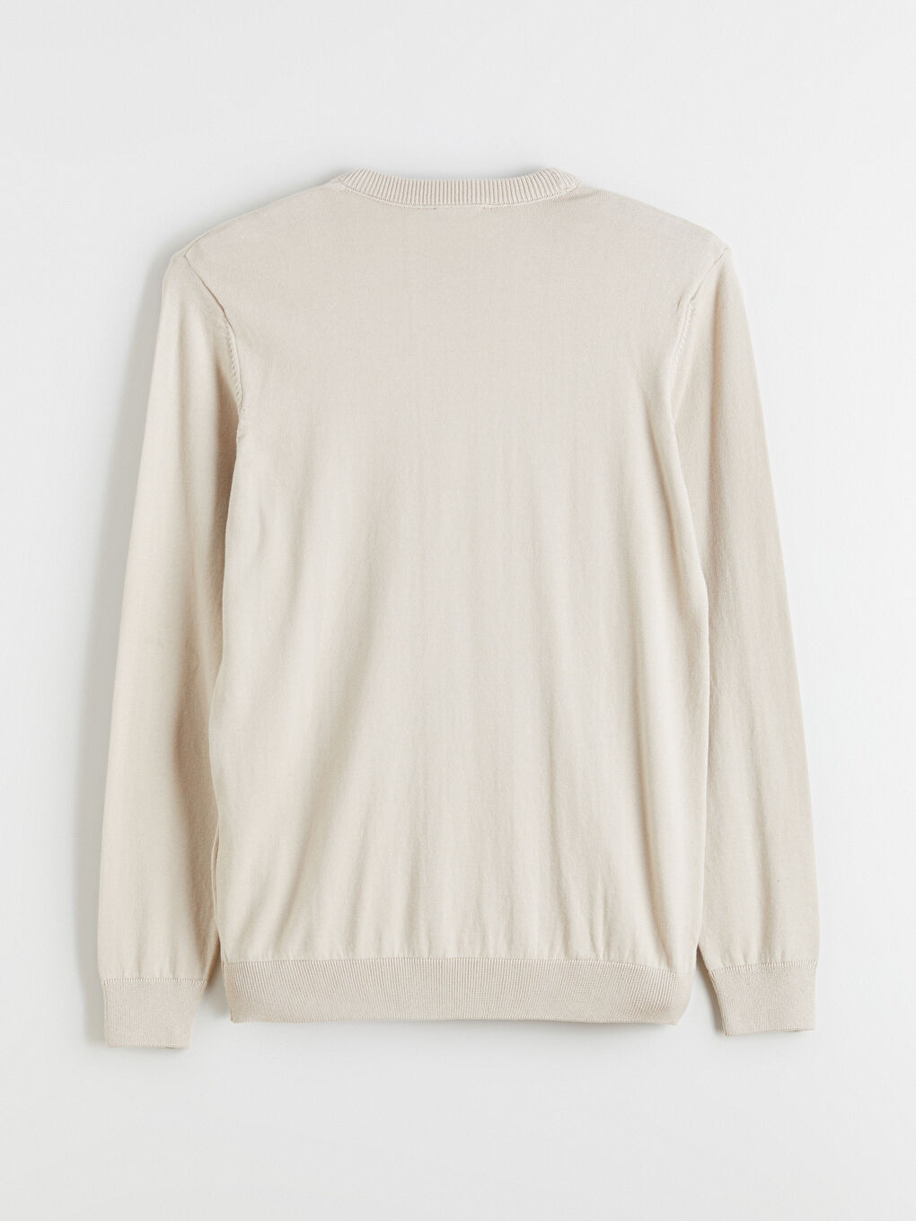 Crew Neck Long Sleeve Men's Tricot Sweater-5