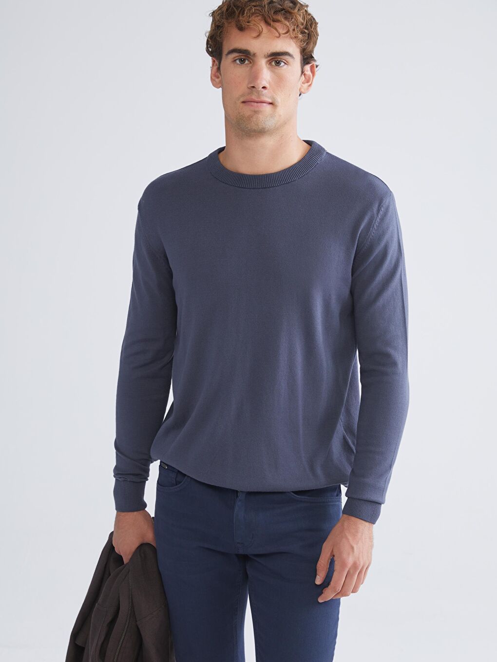 Pull-over Col rond Manches longues pour Hommes en Tricot