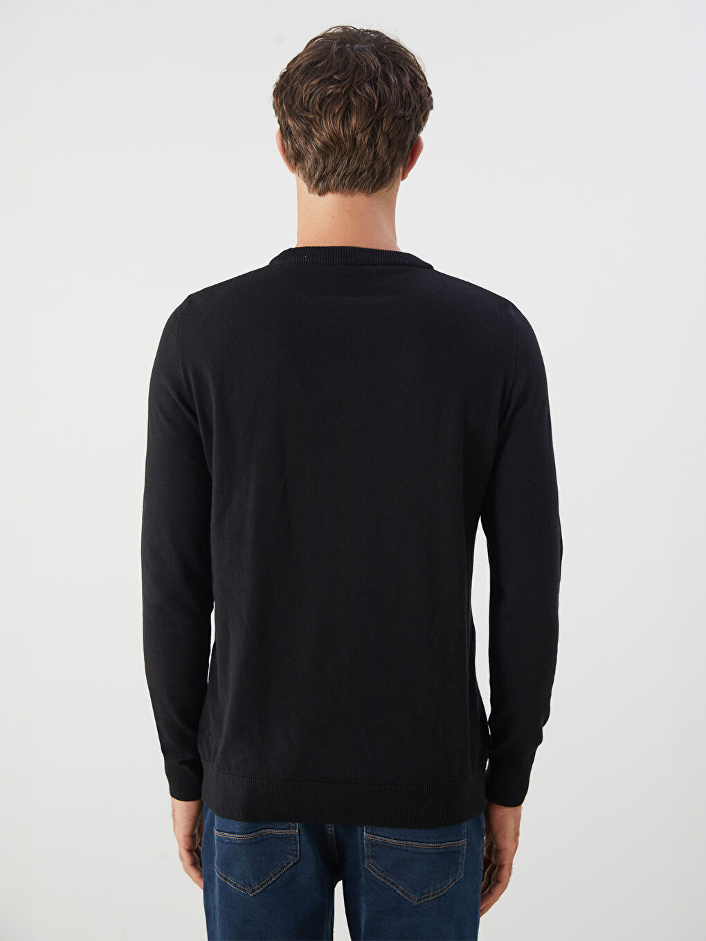 Pull-over Col rond Manches longues pour Hommes en Tricot-9