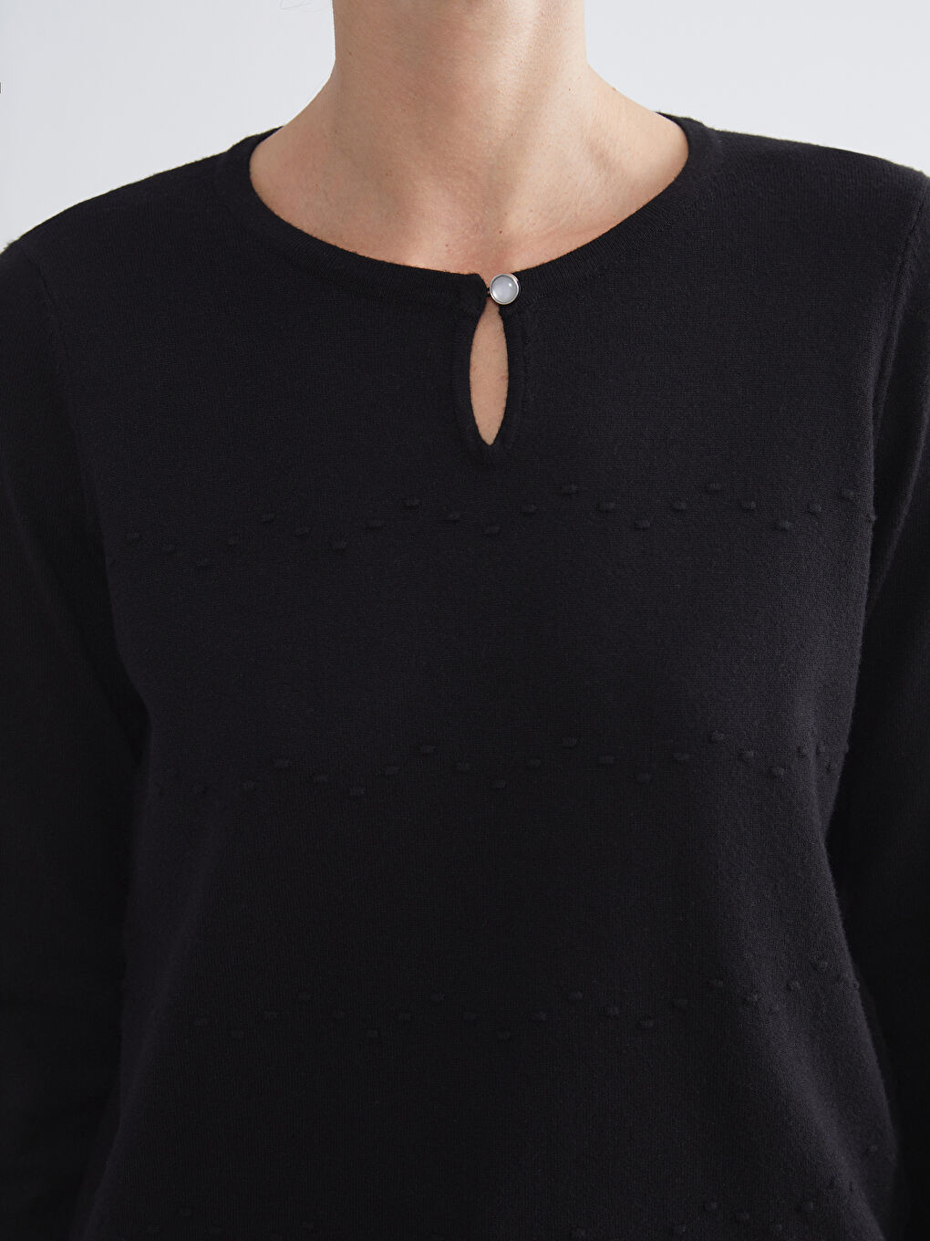 Crew Neck Women's Knitwear Sweater-2