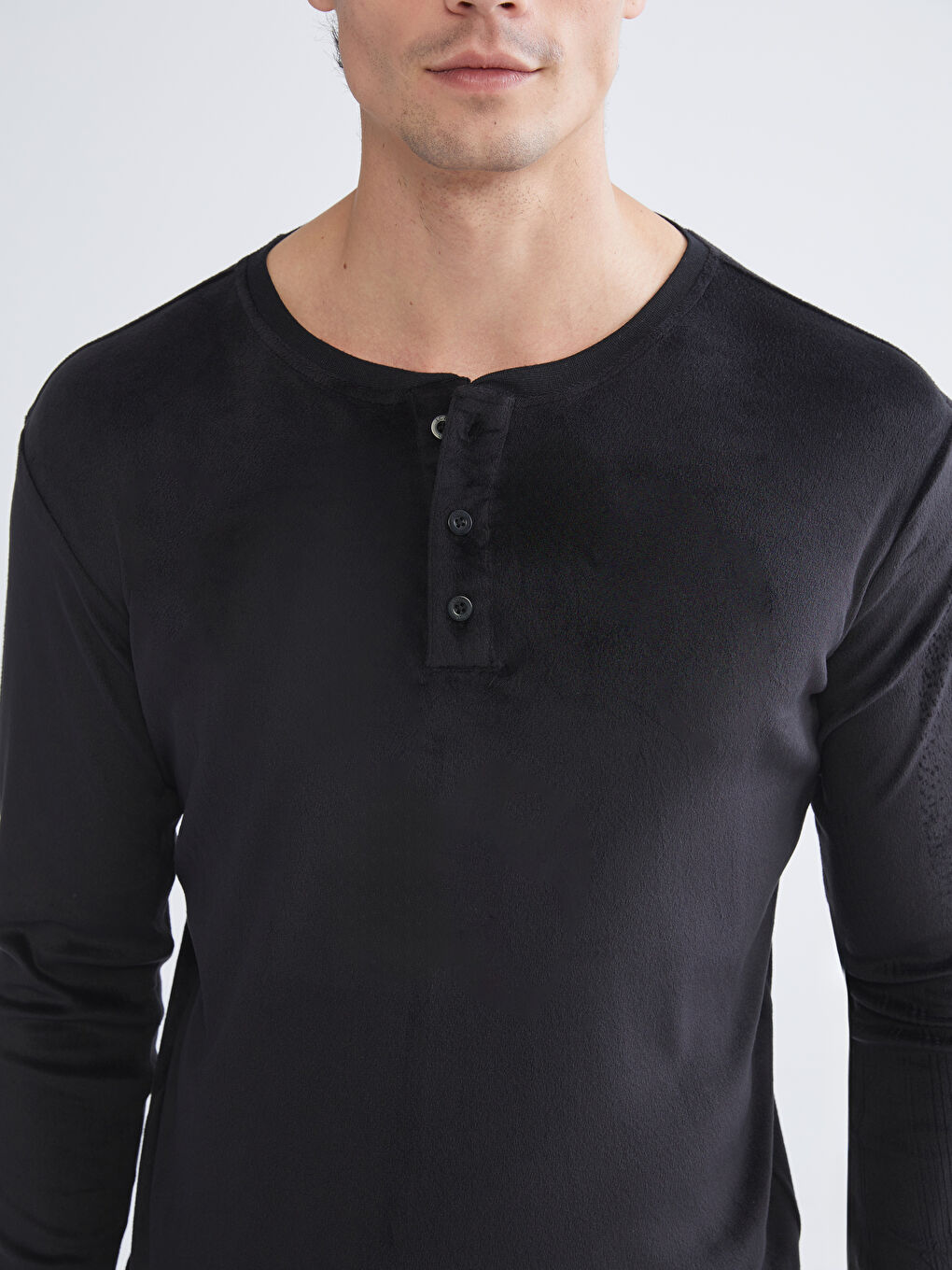 Bordo Standart Kalıp Ekose Polar Erkek Pijama Takımı-2